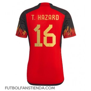 Bélgica Thorgan Hazard #16 Primera Equipación Mundial 2022 Manga Corta